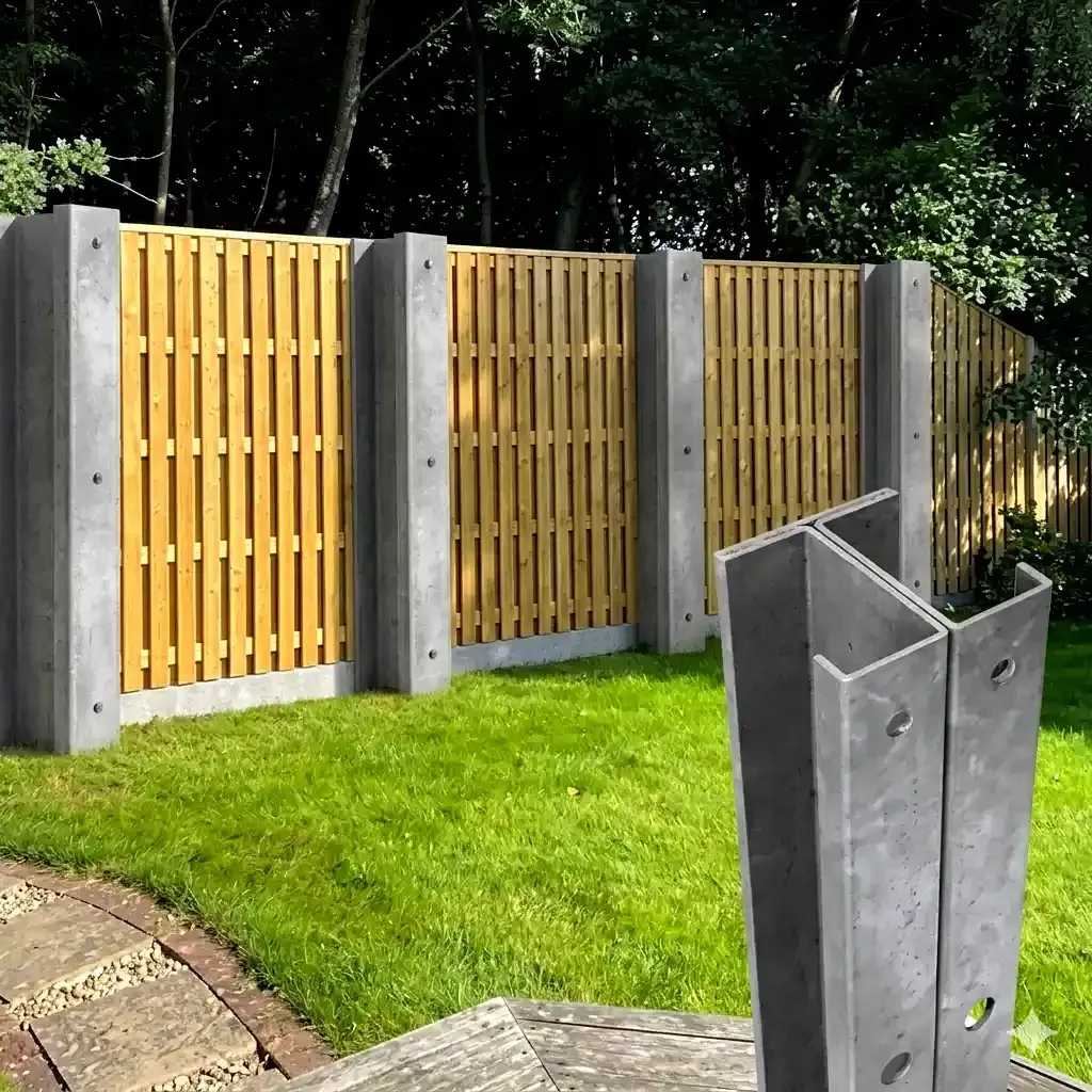 First4Paving fence panels installation in Enfield with modern wooden fencing for outdoor boundaries