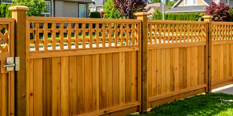 First4Paving stylish wooden fencing in Enfield designed to improve privacy and outdoor appearance