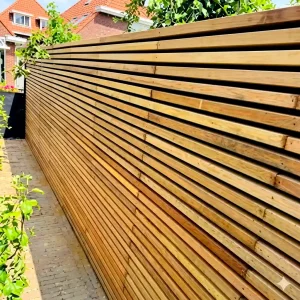 High-quality fencing in Enfield UK with strong wooden panels for outdoor boundary structure