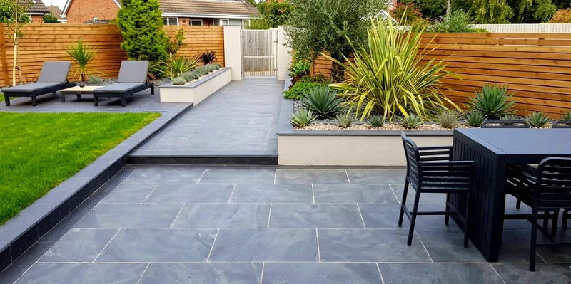 Stylish patio installation for residential properties in Enfield.