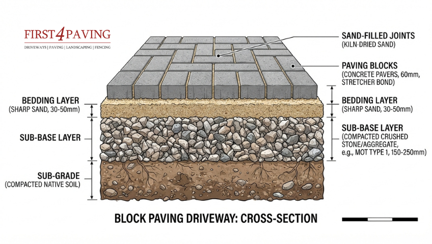 Block Paving Layers