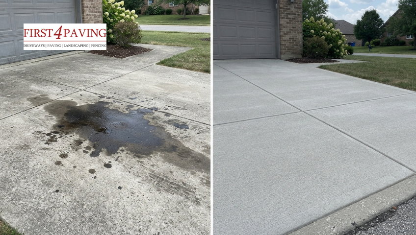 How to Remove an Oil Stain from a Driveway