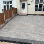 block paved driveway completed enfield